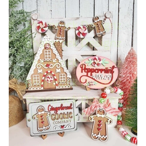 Gingerbread Christmas Decor set