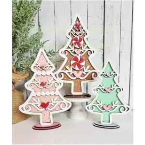 Gingerbread Christmas tree set