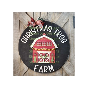 Christmas Tree Farm Door Hanger