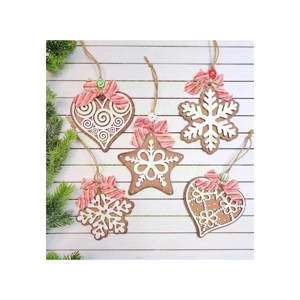 Gingerbread cookie ornament set