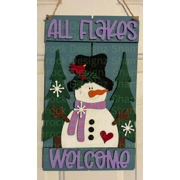 All Flakes Welcome Door hanger