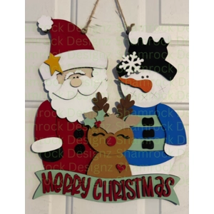 Christmas Friends Shelf Sitter and Door Hanger