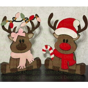 Boy or Girl Reindeer Shelf Sitter