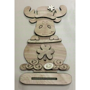 Moose Pot Of Gold St. Patrick's Day Shelf Sitter