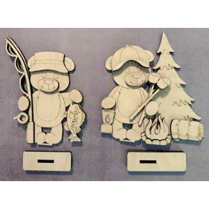 Camping Bears Shelf Sitters