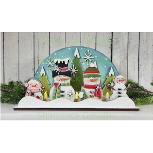 Snowman Tealight Shelf Sitter