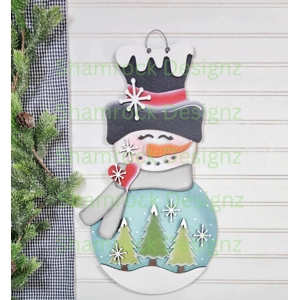 Snowman Door Hanger
