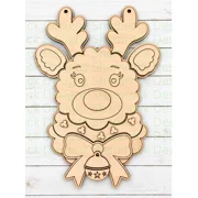 Wavy Reindeer Door Hanger