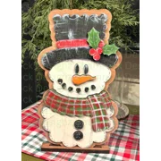 Wavy Snowman Shelf Sitter