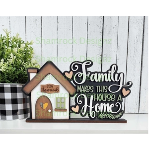 Family Home Word Art