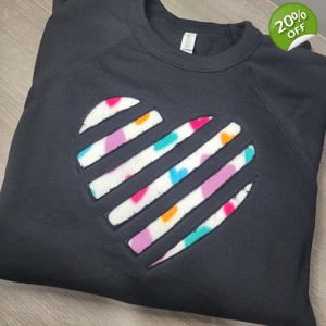 Peek-a-boo Heart Sweatshirt