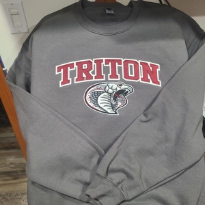 Embroidered Triton Crewneck