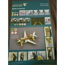 Oman air safety card