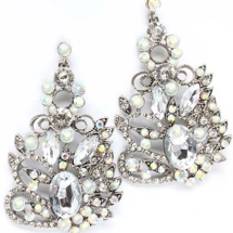 Long Rhinestone Stud Drop Ea..
