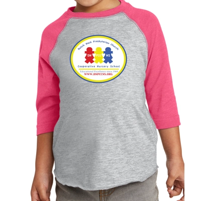 Pink Toddler Baseball Tee