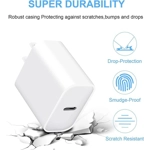 USB C Charger Block [2 Pack] iPhone 16 15 14 13 12 11 Charger Block, Type C Wall Charger 20 Watt