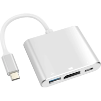 USB C Adapter USB Type C Adapter Multiport Converter with 4K Output C Port