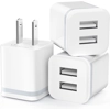 USB Wall Charger, LUOATIP 3-Pack 2.1A 5V Dual Port Cube Power Adapter Plug Block Charging Box USB Wall Charger, LUOATIP 3-Pack 2.1A 5V Dual Port Cube Power Adapter Plug Block Charging Box