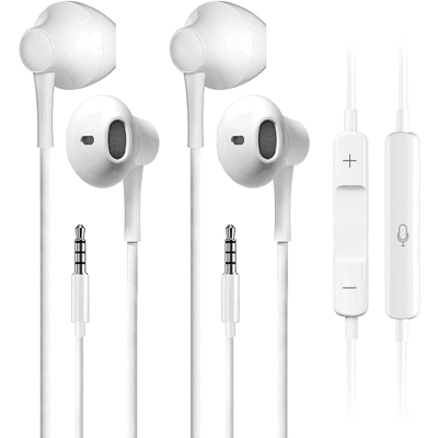 Earbuds 2 Pack, Earbuds HiFi Stereo Earphones Headphones Earbuds 2 Pack, Earbuds HiFi Stereo Earphones Headphones