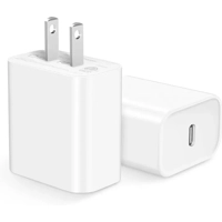 USB C Charger Block [2 Pack] iPhone 16 15 14 13 12 11 Charger Block, Type C Wall Charger 20 Watt