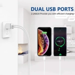 USB Wall Charger, LUOATIP 3-Pack 2.1A 5V Dual Port Cube Power Adapter Plug Block Charging Box USB Wall Charger, LUOATIP 3-Pack 2.1A 5V Dual Port Cube Power Adapter Plug Block Charging Box