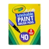 Crayola No-Drip Paint Brush Pens, Assorted Colors Set, 40 Count, Creative Gift for Kids and Teens Crayola No-Drip Paint Brush Pens, Assorted Colors Set, 40 Count, Creative Gift for Kids and Teens