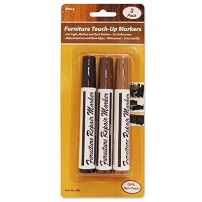 Allary Furniture Touch-Up Markers: Brown Color; 1 Pack of 3 Markers Allary Furniture Touch-Up Markers: Brown Color; 1 Pack of 3 Markers