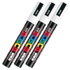 Uni Posca Paint Marker Pen PC-5M , Medium Point, White Ink, Value Set of 3 Uni Posca Paint Marker Pen PC-5M , Medium Point, White Ink, Value Set of 3