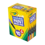 Crayola No-Drip Paint Brush Pens, Assorted Colors Set, 40 Count, Creative Gift for Kids and Teens Crayola No-Drip Paint Brush Pens, Assorted Colors Set, 40 Count, Creative Gift for Kids and Teens