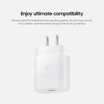 SAMSUNG 25 Wall Charger USB C Adapter, Super Fast Charging Block for Galaxy Phones and Devices