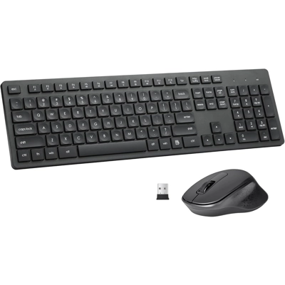 Keyboard and Mouse Combo, Soft 2.4G Full Size Computer Keyboard Keyboard and Mouse Combo, Soft 2.4G Full Size Computer Keyboard