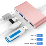 LENTION 4-in-1 USB-C  with Type C, USB 3.0, USB 2.0 for 2024-2016 MacBook Pro (M1-M4), iPhone 16 LENTION 4-in-1 USB-C  with Type C, USB 3.0, USB 2.0 for 2024-2016 MacBook Pro (M1-M4), iPhone 16