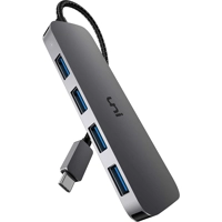 Uni USB C to USB Multiport Adapter, 4 Ports USB C for Lapt..
