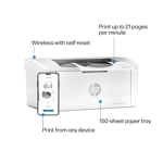 HP LaserJet M110w Wireless Black & White Printer, Print, Fast speeds, Easy setup, Mobile printing HP LaserJet M110w Wireless Black & White Printer, Print, Fast speeds, Easy setup, Mobile printing