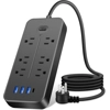 FUAUFAS Power Strip Surge Protector with 6 Outlets & 3 USB Ports FUAUFAS Power Strip Surge Protector with 6 Outlets & 3 USB Ports