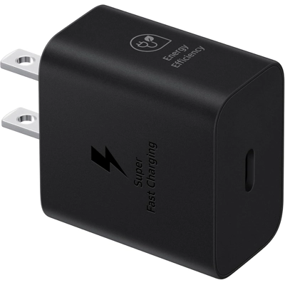 Samsung 25 Wall Charger Power Adapter, Cable Not Included, Super Fast Charging, Compact Design