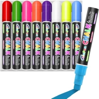 Window Chalk Markers for Cars Glass Washable, 8 Colors Jum..