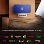 HP Shipping Label Printer, Commercial Grade Direct Thermal, Compact & Easy-to-use HP Shipping Label Printer, Commercial Grade Direct Thermal, Compact & Easy-to-use
