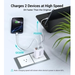 40 USB C Charger Cube, 2-Pack Wall Plug Fast Charging Block, 4-Port PD+QC Power Adapter Multiport B 40 USB C Charger Cube, 2-Pack Wall Plug Fast Charging Block, 4-Port PD+QC Power Adapter Multiport B