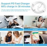 iPhone Fast Charger 3+3Pack USB C Wall Charger with 6FT Fast Charging Cable Compatible with iPho