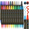 Betem 24 Colors Dual Tip Acrylic Paint Pens Markers, Premium Acrylic Paint Pens Betem 24 Colors Dual Tip Acrylic Paint Pens Markers, Premium Acrylic Paint Pens