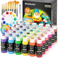 Shuttle Art Outdoor Acrylic Paint Set, 36 Colors 2oz/60ml ..
