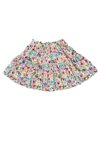 Next girls pretty floral skirt 7 years VGC