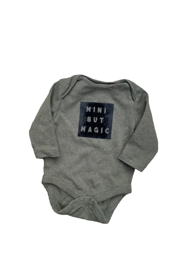 Next baby boy 0-3 months long sleeved bodysuit green