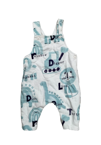 Lion baby boy dungarees 0-3 months