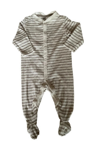 H&M unisex baby boy girl striped sleep suit 2-4 months