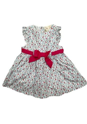Strawberry Faire pretty baby girl cotton floral dress 3-6 months VGC