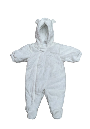Next cream unisex baby girl boy snowsuit 0-1 month VGC