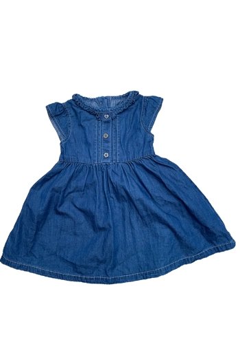 George baby girl 3-6 months pretty denim dress
