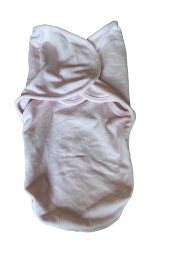 Kiddopotamus fleece wrap blanket baby girl pink